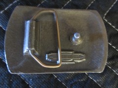 LOT OF 14 belt buckles Chrome BRASS metal Some New Some Old one is not a buckle