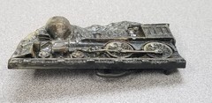 VTG 1977 Capt Hawks Sky Patrol General Steam Locomotive Train Belt Buckle Up 5