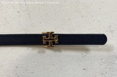 Tory Burch Reversible Logo Belt in Black & Classic Tan-Waist-26-30&Prime;-Sz S