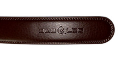 Golf Belt Buckle & Brown Leather Belt Removable Magnetic Ball Marker Rachet