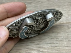Enchantment 2002 Turquoise Horseshoe Belt Buckle Made In USA
