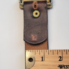 Kenneth Reid Vtg Wood Inlay Belt Buckle Albuquerque NM Mountain Unisex 36