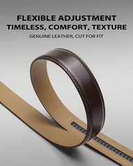 VANNANBA 28 »-34 » Waist (41.34 » Belt Length), Coffee / Dark Brown
