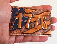 1776 Antique Copper Belt buckle