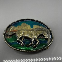 Great American Buckle Co. Chicago Serial #747 Horse Western Cowboy USA