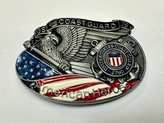 US Coast Guard America&rsquo;s Heroes – since 1790 Patriotic United States belt buckle