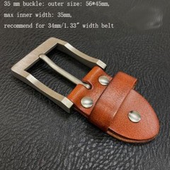 Pure Titanium Anti-Allergy Pin Buckle EDC Belt Buckle for 34mm/39mm Belt Tool