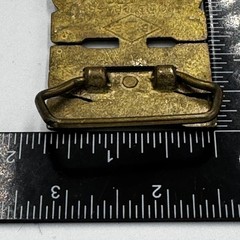 Vintage B.P.B. Solid Brass John Name Belt Buckle Gold Tone Western 839 Taiwan