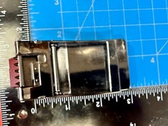 Replacement Black Mesh Pattern Ratchet Style Belt Buckle