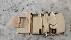 Men’s belt Buckle. Automatic sliding buckle Black /Gold Jaguar Belt buckle only