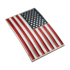 Men Women Belt Buckle Metal Silver United State America USA Flag 4th July Style