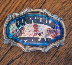 Texas Cowgirl Women&rsquo;s Holographic Western Belt Buckle Rodeo