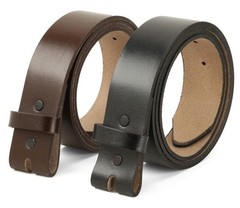 F&L CLASSIC Belt without Buckle- 100% 36 (Fits Waist 34&Prime;-35&Prime;), Black/Brown