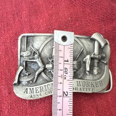 Arroyo Grande Buckle Co. Vintage 1984 American Oil Worker Belt Buckle LE 812