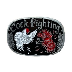 Western Cowboy Belt Buckle Men & Women Vintage Style Rodeo Wear Cock Fighting
