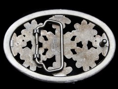 LL17136 REALLY NICE FILIGREE **CRYSTAL FLORAL ORNAMENTS** FASHION BELT BUCKLE