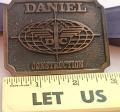 Daniel Construction Promo Belt Buckle