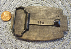 Rifle BELT BUCKLE GIVE UP GUN WHEN PRY IT FROM MY COLD DEAD SILVERTONE 992