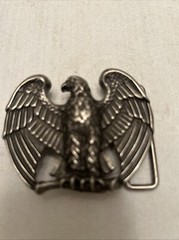 Vintage Avon Pewter Tone Metal Eagle Belt Buckle