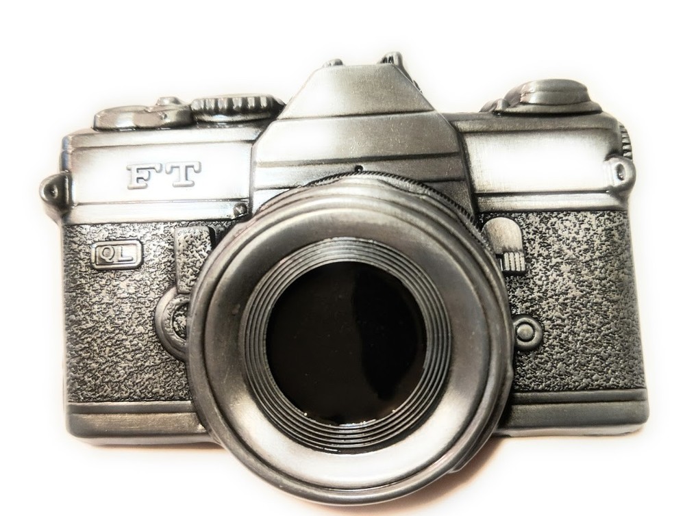 BRAND NEW Raised detail CAMERA PHOTO PICTURE CLASSIC BELT BUCKLE Photography