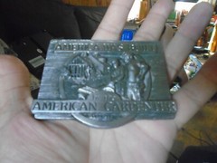 America was Built by the American Carpenter Masterpiece Belt Buckle BA-115