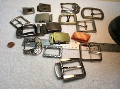 Group of belt buckles
