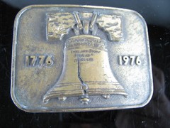BICENTENNIAL LIBERTY BELL 1776 – 1976 Bronze Toned BELT BUCKLE