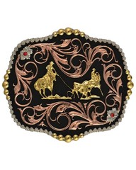 Montana Silversmiths Men&rsquo;s Men'S Tri-Color Bullrider Traditional Attitude