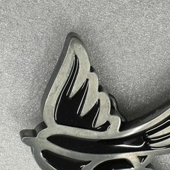 Black Bird Belt Buckle Swallow Flying Wings Metal Western Cowboy Biker