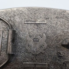 The Great American Buckle Co Pig Belt Buckle OS Blue Hogs Are Beautiful 1979