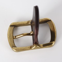 Men&rsquo;s Brass Leather Belt Buckle Head Vintage Brooch Replacement for 38mm Wide