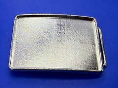 Rectangular Silver Color Craft Project Belt Buckle Make your own DIY Design!