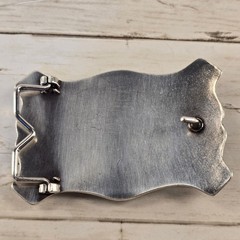 Western Longhorn Bull Head Belt Buckle Silver Black Gold Star Cowboy Rodeo