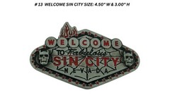 Welcome to Sin City Las Vegas New Sign Antiqued Metal Belt Buckle Western Rodeo