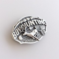 Antique Brushed Silver Western Deer Animal Belt Buckle also Stock in the US