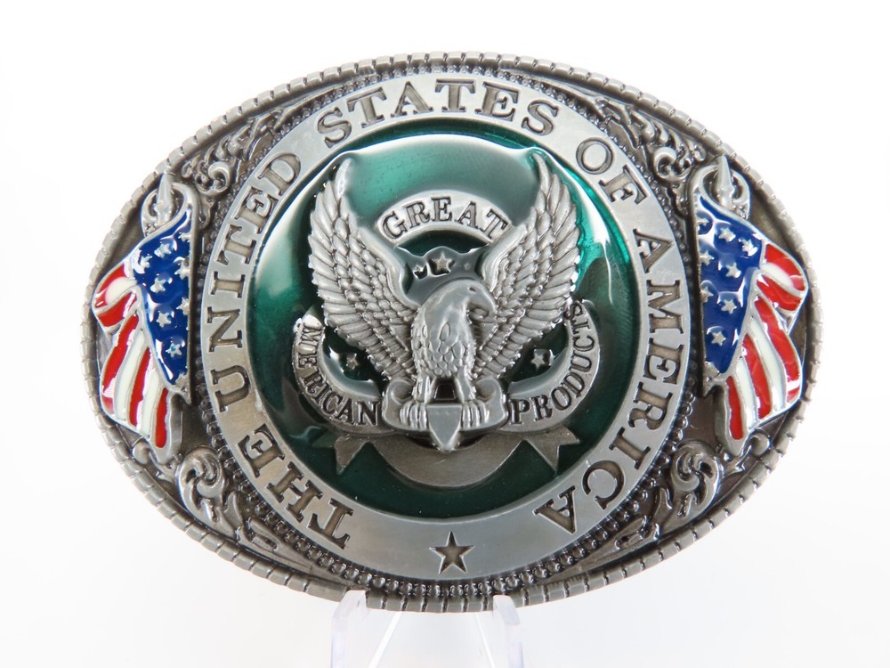 New United States of America Belt Buckle Great Americal Products Metal