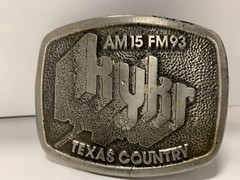 Vintage KYKR Texas Country Music Radio Beaumont TEXAS Belt Buckle
