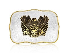 Montana Silversmiths Belt Buckle America 250th Silver Gold 860F-3508X