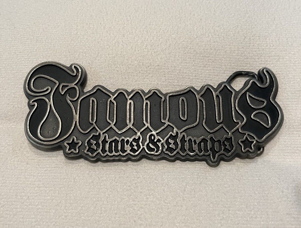 Famous Stars Straps Metal Belt buckle Large Blink 182 Travis Barker Brand