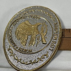 Vtg North American Hunting Club NAHC Life Member Gold-tone Belt Buckle