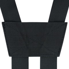 KUNN Tactical Suspenders Police Duty Belt Harness for Men,1.5 Black, Black