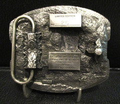 Coors Beer National Western Stock Show Belt Buckle 1991 Draft Horse Pull Show LE
