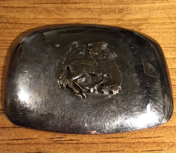 Vtg men’s belt buckle Rodeo Bucking Bronco Design