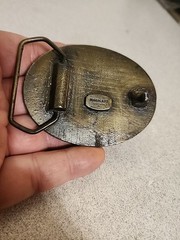 Vtg 1977 AMERICAN PIPE INSPECTION INC. Belt Buckle By MAGICAST USA