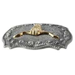 Big Bull Head Belt Buckle Silver Gold Western Cowboy Jeans Accessories Buckles