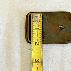 Vintage Tractor Belt Buckle Bronze Tone Steam Tractor Farm Machinery Western