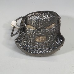 Men&rsquo;s Hip Hop Gun Metal Black Goon Mask Belt Buckle Rhinestones