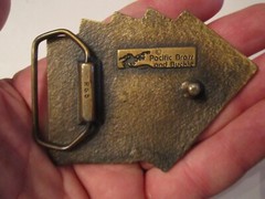 LAS VEGAS NEVADA BELT BUCKLE – HEAVY BRASS – CR