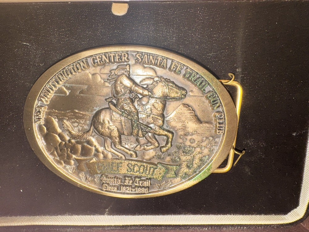 NRA Whittington Center Belt Buckle Chief Scout. Justin’s New In Box