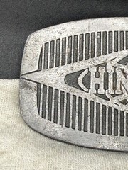 Vintage Hiniker Belt Buckle Silver Tone
